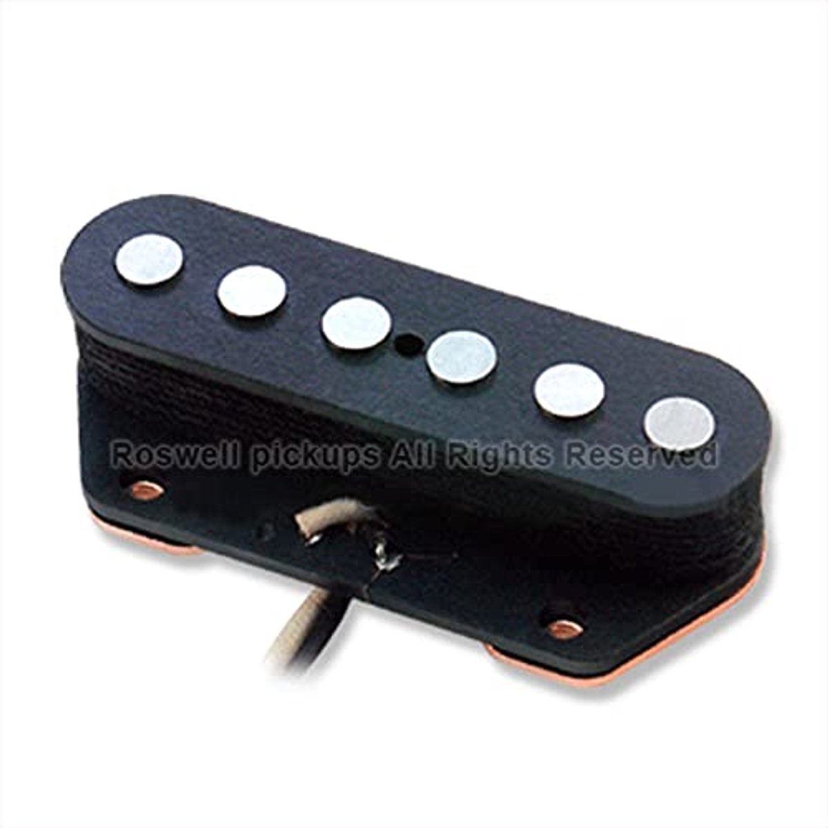 Roswell Pickups TE6 Alnico V Rod Bridge Black - Single-coil pickup voor gitaren
