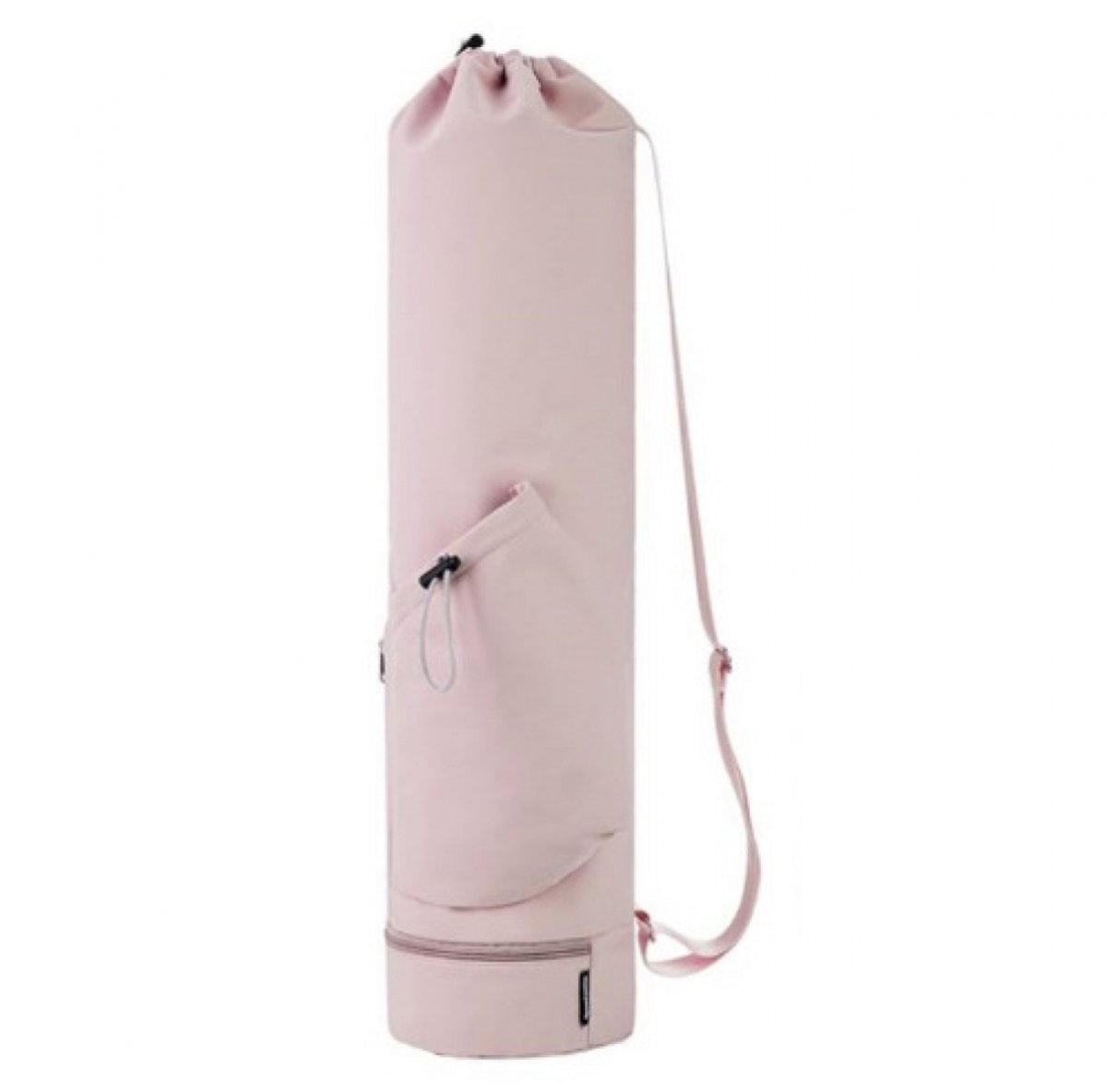 Yogamat Tas - Met Trekkoord En Opbergvakje - Sporttas - met waterflesvak - Waterproof - Multifunctionele - Draagbaar - Roze - 78*19 cm