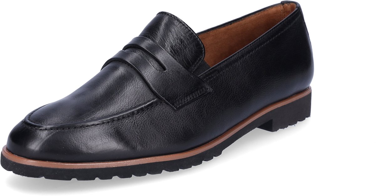 Paul Green Super Soft dames leren slip-on schoenen zwart 5,5
