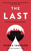 Boek kaft met de titel 'THE LAST' en een afbeelding van een hotel omringd door bomen.