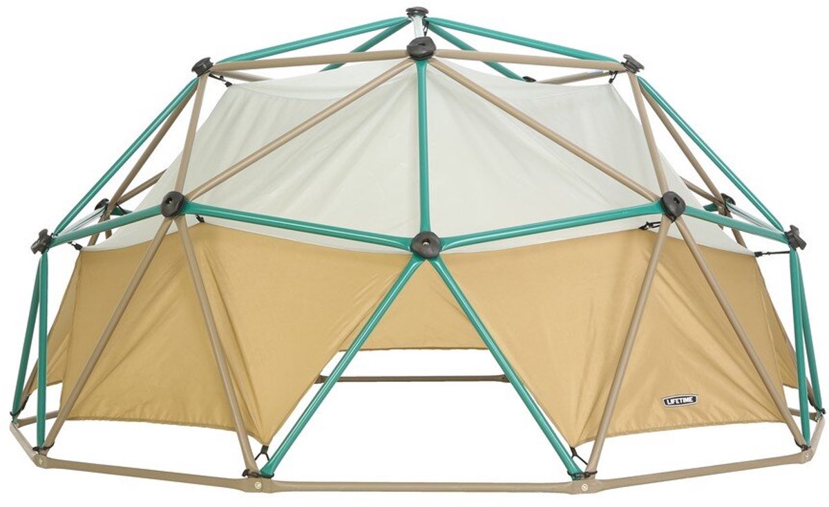 Lifetime® stalen Speeltoestel Geodome | Speeltoestel inclusief speeltent | Ø305x152 cm
