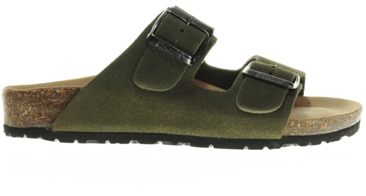 Bionatura Slippers Khaki Suede maat 35