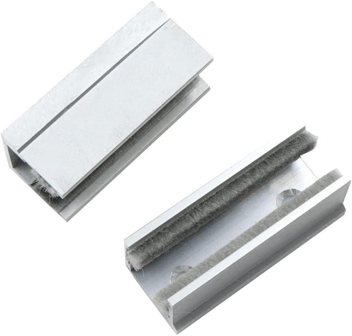 Allecto - Glazen Schuifdeur Vloergeleiding - Aluminium Geleidingsrol