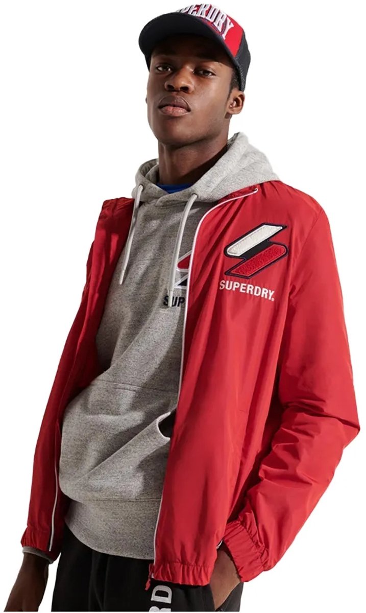 Superdry Track Cagoule Jas XL Man Rood