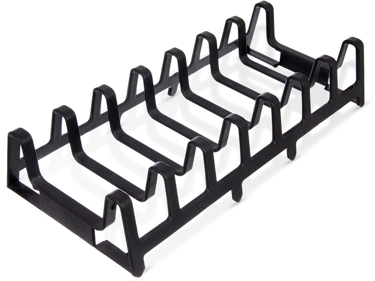 Borden en Dekselhouder Zwart 30x14x6 cm - Bordenhouder - Bordenstandaard - Dekselstandaard - Potdekselhouder