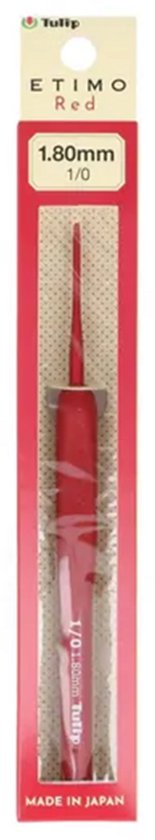 Crochet Tulip Etimo Red Soft-Grip 3,50 Mm - Manche Ergonomique Confortable Pour Crochetage