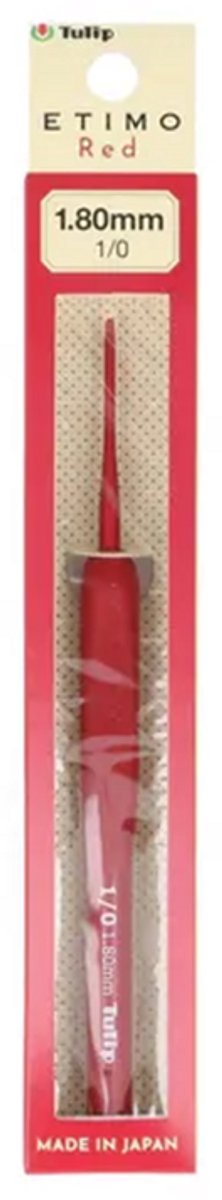 Tulip Etimo Red haaknaalden softgrip 1.80mm