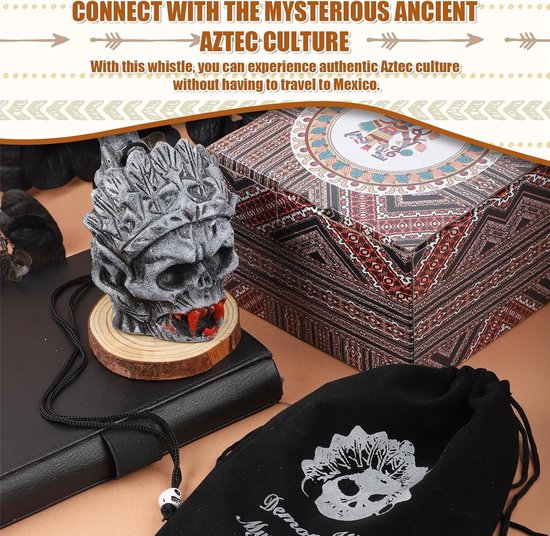 Aztec Death Whistle Loud: Loudest Scream Whistle at 125 decibels - Authentic Human Sounding Screams - Screaming Aztec War Whistle - Gifts for Men Women Who Have Everything