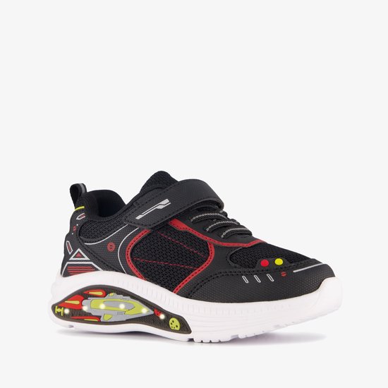 Blue Box jongens ruimtevaart sneakers met lichtjes zwart rood - Maat 31 - Uitneembare zool