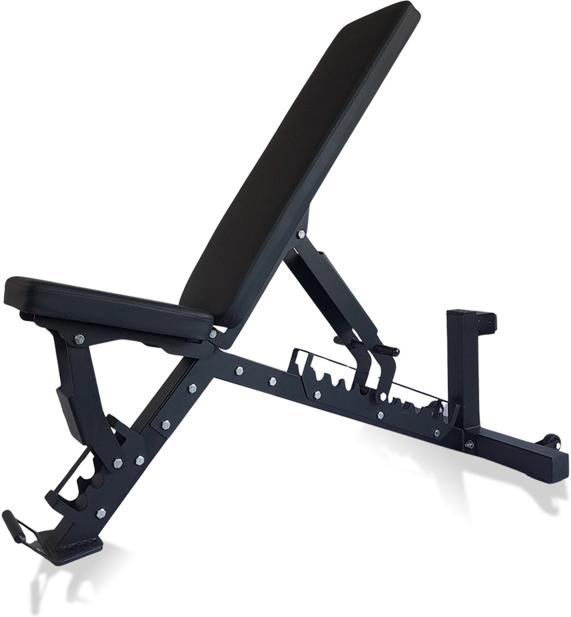 Prival Verstelbare Halterbank - Fitnessbank – Incline / Flat / Decline – Krachttraining - Max. 350 kg Belastbaar