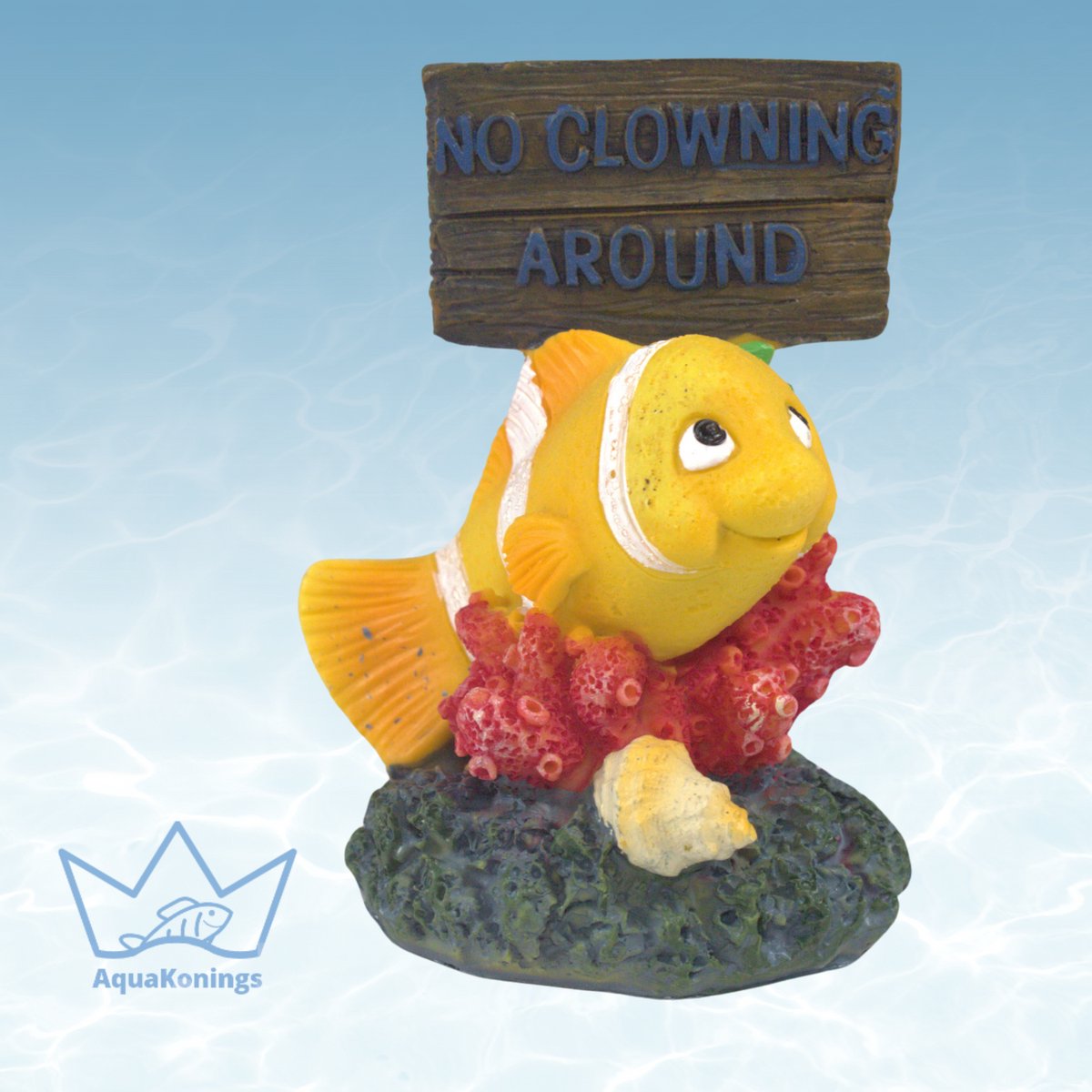 AquaKonings - Aquarium decoratie - Ornamenten - No clowning Nemo - 5.5x5x10