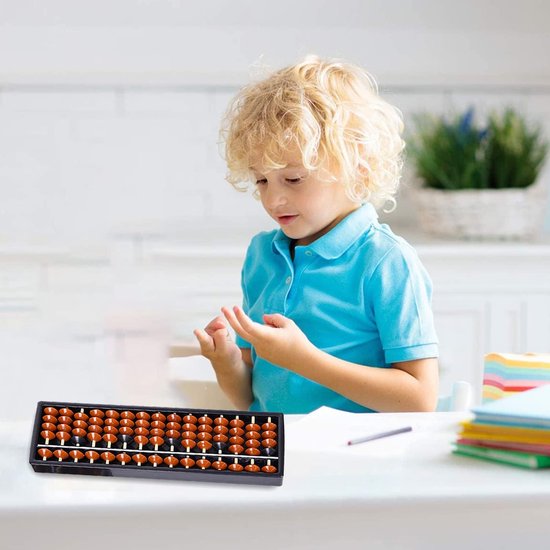 Abacus Chinese vintage - abacus calculator - ancient Chinese abacus - pearl arithmetics - Chinese abacus for children math calculation tool van ABA — afbeelding 2