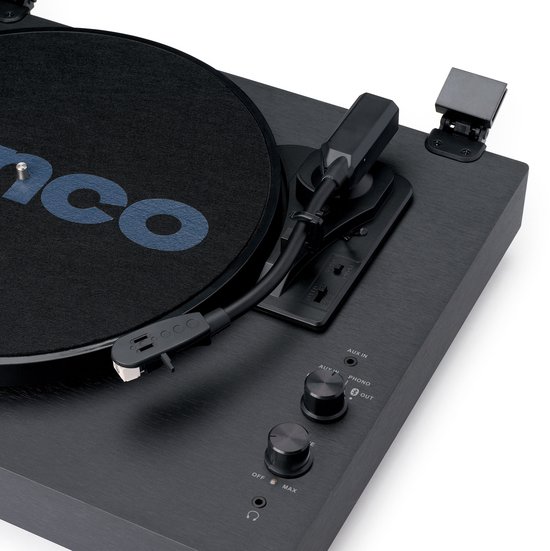 Lenco Platenspeler - Houten Platenspeler met Bluetooth en ingebouwde speakers - LS-60BK - Zwart — afbeelding 2