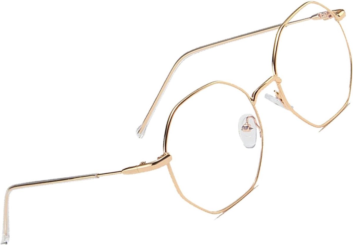 Lexium Blauw licht bril zonder sterkte - Blauw Licht Bril - Computerbril - Blue Light Glasses - Blauw Licht Filter Bril - Beeldschermbril - Met Brillendoekje - Unisex - Transparant - Game bril - Bril tegen vermoeide ogen - Bril computer/tv schermen