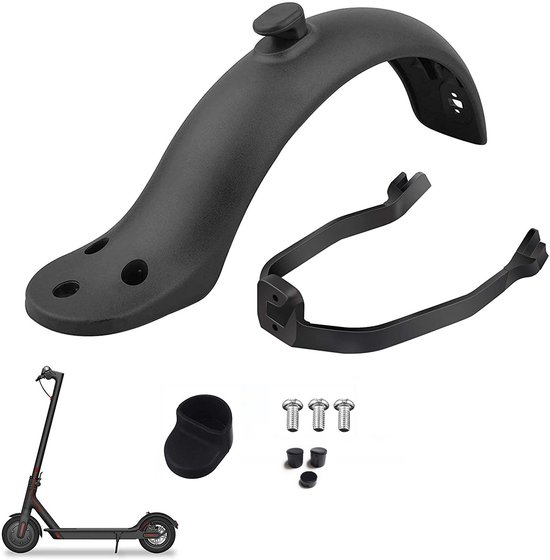 Garde-boue arrière Zwart avec accessoires Xiaomi M365/M365 Pro