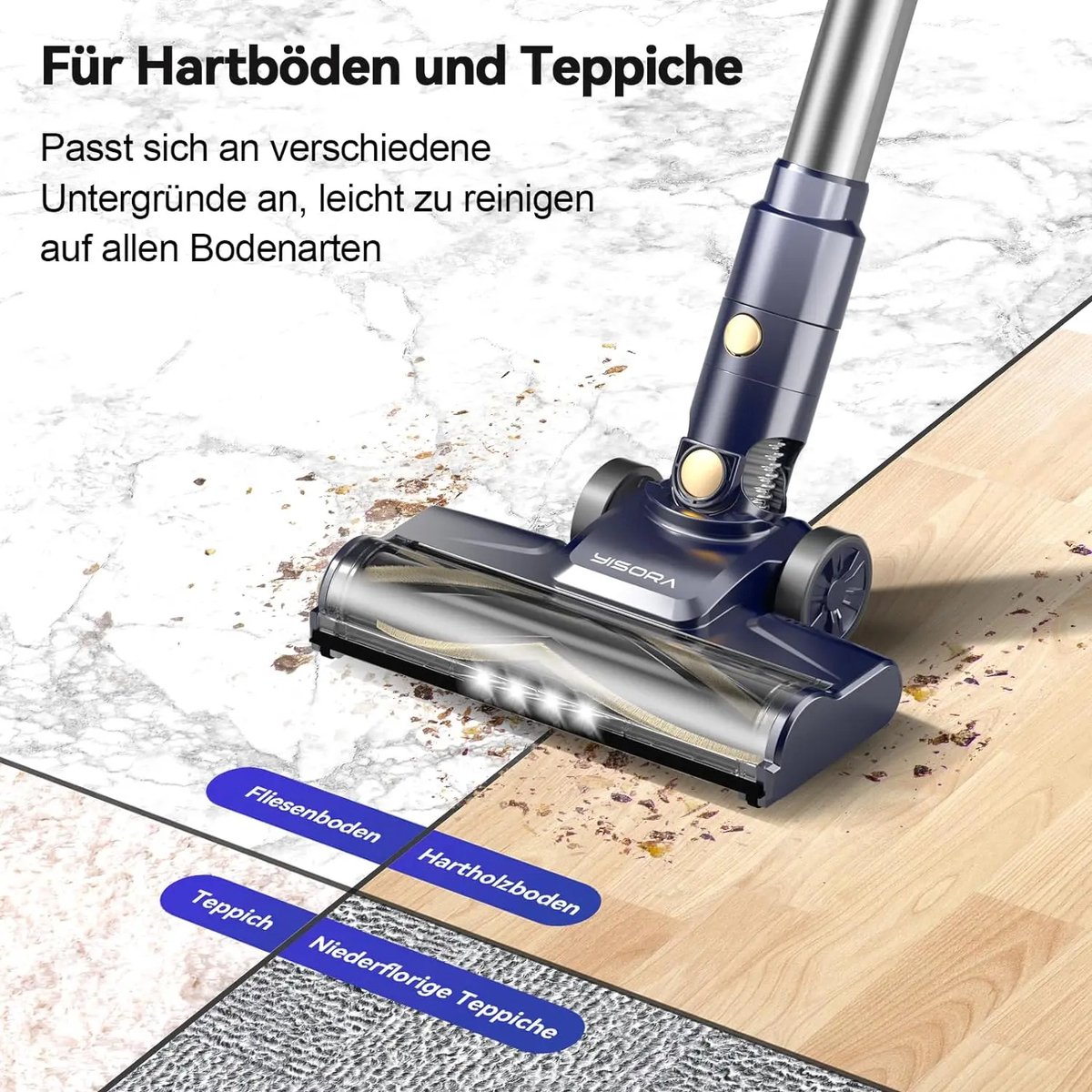 Steelstofzuiger met snoer - 6-in-1 Stofzuiger zonder zak - afbeelding 3