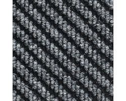 4 St. Tapijttegel grijs/zwart 50x50cm - Naaldvilt - Zwaar woongebruik - deurmat - Balkon tegels - isolerend - Bitumen versterking