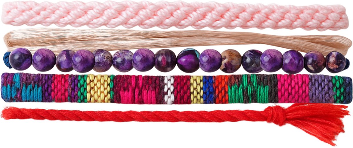 Azurro Heren Armbanden Set Corenzo – Natuursteen & Kralen – Verstelbaar 19–24 cm – Mannen Armband Casual – Cadeau voor Mannen & Vaderdag – Mediterrane Stijl