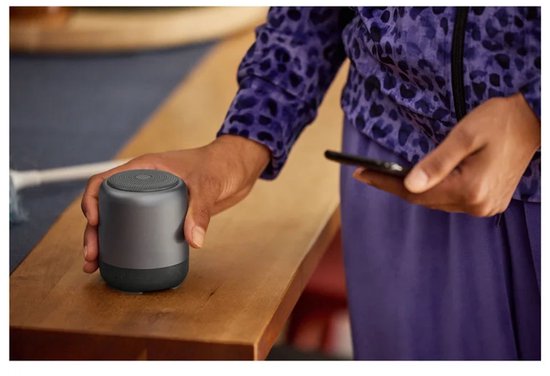 SILVERCREST® Mini Bluetooth® speaker - Portable speaker - Uitgangsvermogen: 1x 6 W RMS - Afspeeltijd: tot 15 uur - Bluetooth: v5.3 - Bluetooth® actieradius: tot 10 m - Zilver van SILVERCREST — afbeelding 2