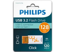Philips FM12FD175B- USB 3.2 GEN 1 - USB-C click serie - 128GB