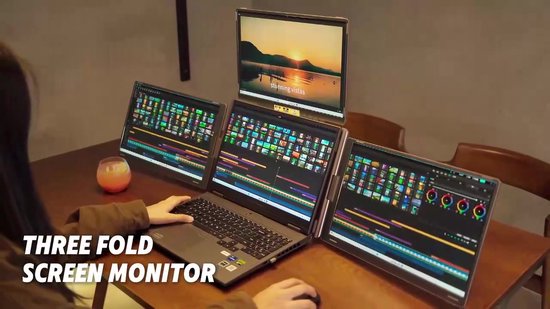 Stemap Portable Monitor Quad - Full HD - 1200P IPS - voor Laptop