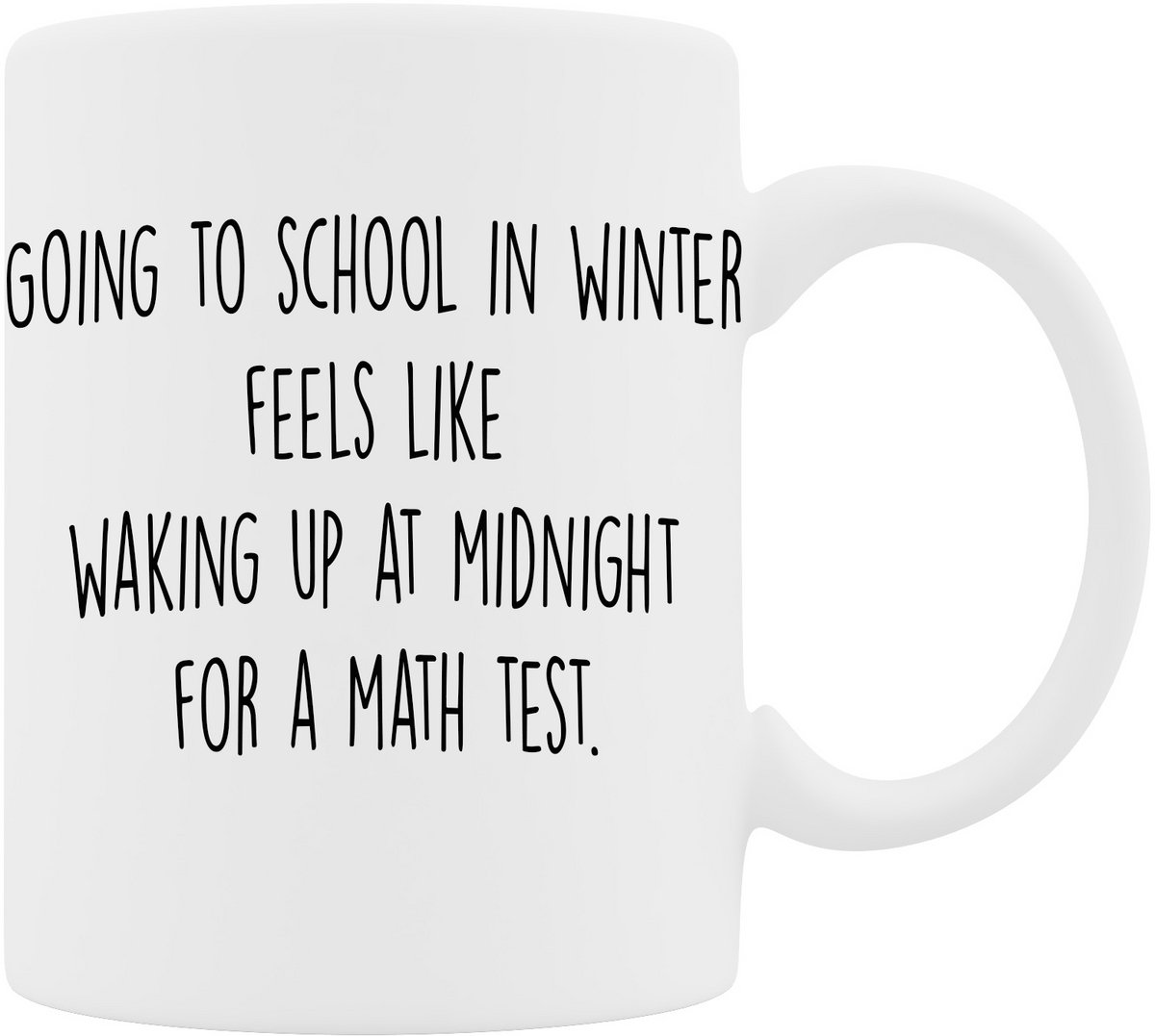 Mok - Midnight Test In Winter - Het Perfecte Back to School cadeau of winterse oppepper