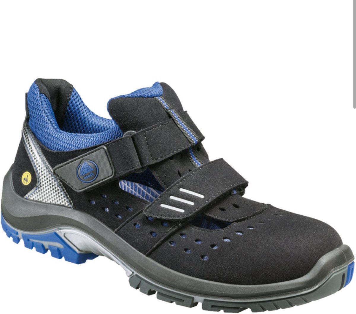 Bata werkschoenen - Quantum - S1P laag - zwart/blauw - maat 43 W