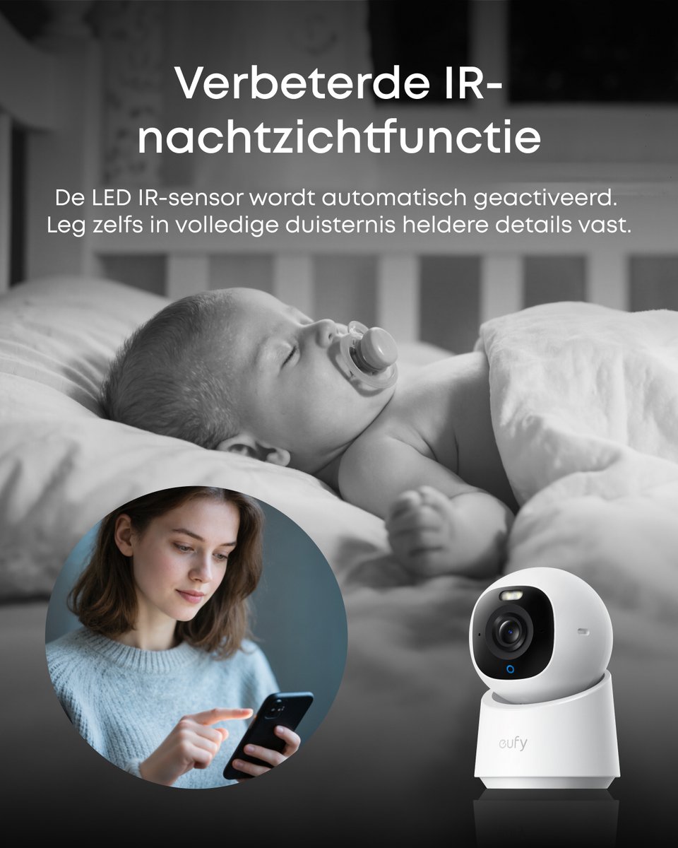 eufy E30 Indoor Camera met 4K UHD en AI Detectie - afbeelding 3