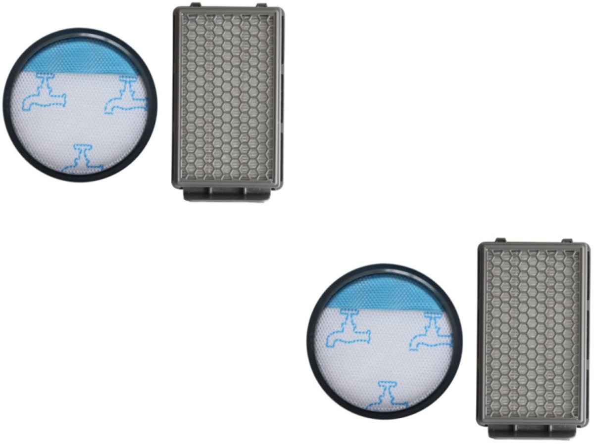 2 Filterset - Geschikt voor Rowenta RO3715 RO3759 RO3798 Stofzuiger Accessoires Filterset