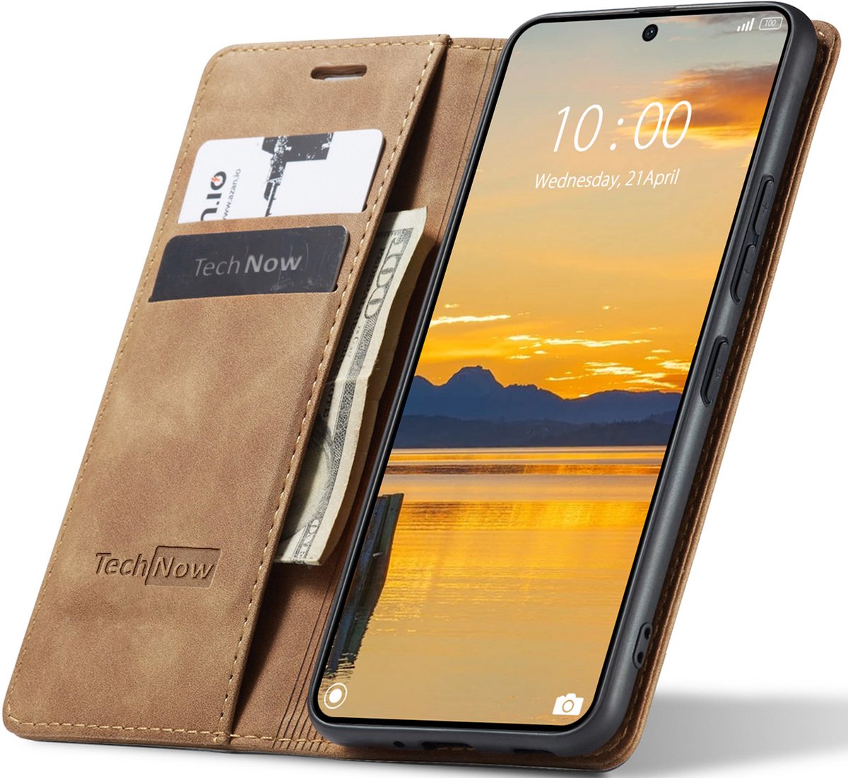 Hoesje geschikt voor Honor 400 5G - Book Case Leer Slimline Bruin