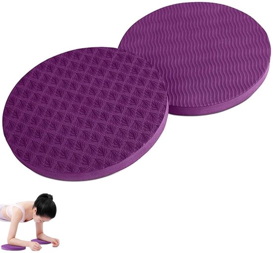 Yoga Kniemat, klein fitnesskussen, 39 x 21 cm, pilates kniebeschermer ter ondersteuning van knieën, ellebogen, onderarmen en polsen