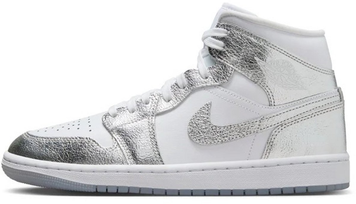Jordan 1 Mid Zilver