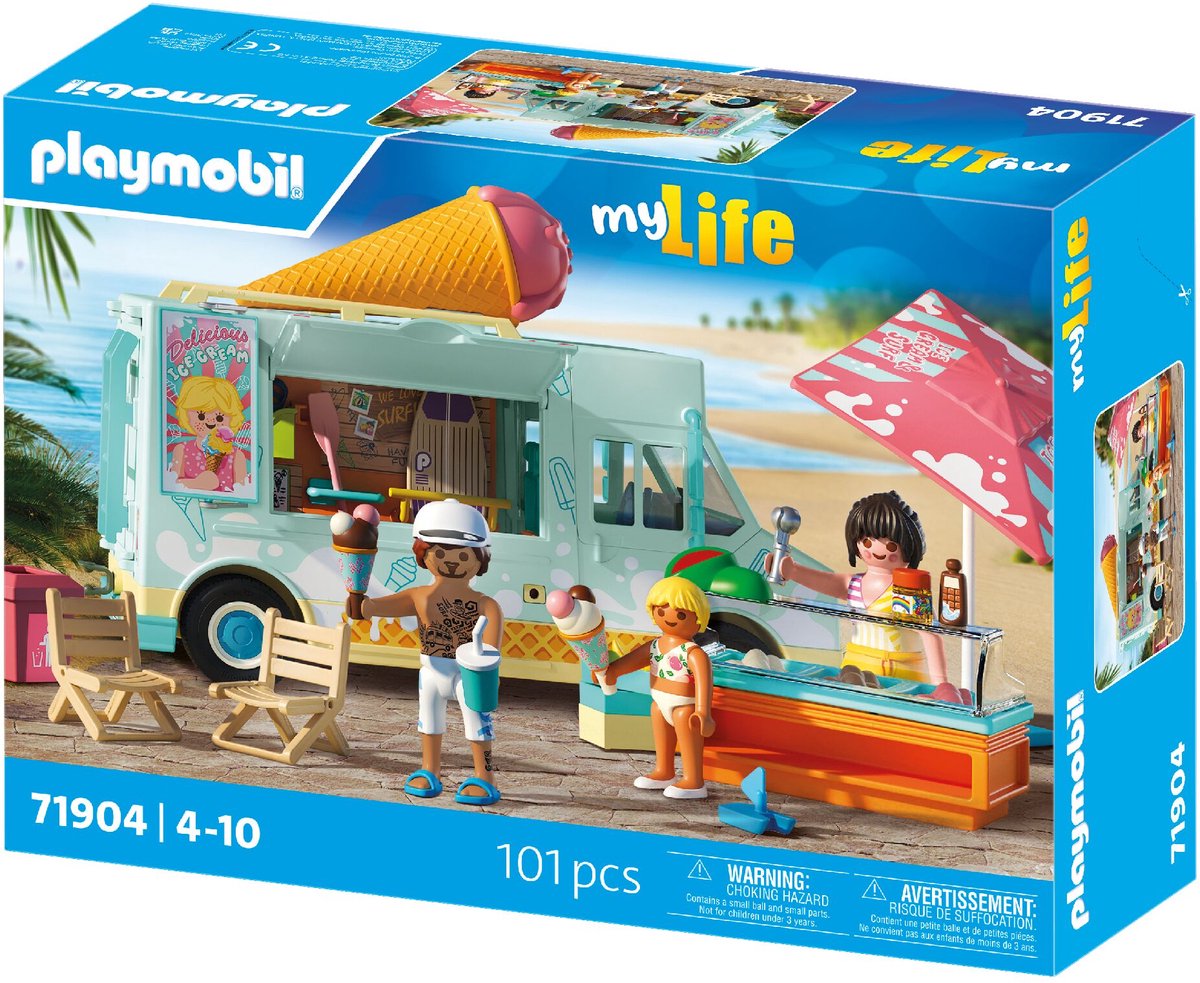 PLAYMOBIL My Life: IJscowagen met surfshop - 71904 — afbeelding 6