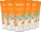 WELEDA Vitality Douchecrème - 6 x 200ml - Duindoorn - Voordeelverpakking