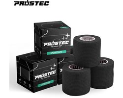 Prostec Sporttape voor Voetbal – Voetbaltape - Sokkentape – 3 Stuks – Zwart