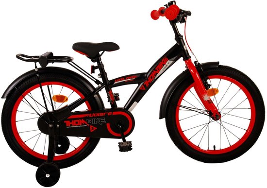 Vélo pour enfants Volare Thombike - Garçons - 18 pouces - Zwart Rouge