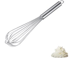 Westmark Whisk Pro – Stevige roestvrijstalen garde voor eieren, deeg en sauzen – Praktische garde voor kloppen, roeren en mixen – Zilver, 38 cm