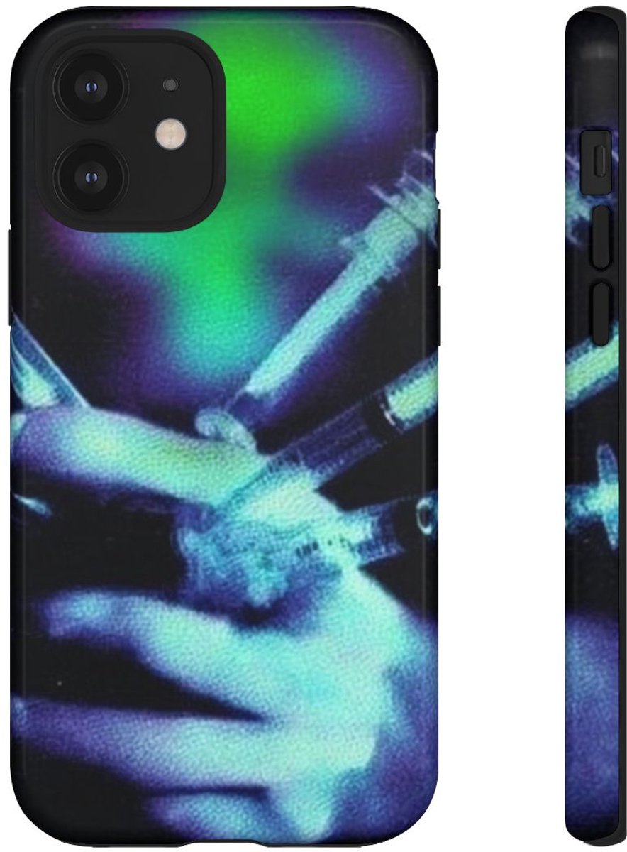 Gloeiende Hand met Spuiten – Telefoonhoesje Geschikt voor iPhone 12