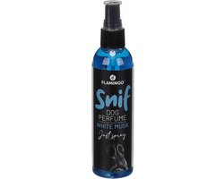 Flamingo hondenparfum spray – Witte Muskus 120ml – parfum voor honden met frisse muskusgeur – hondenspray tegen vieze geurtjes – ook geschikt voor puppy’s