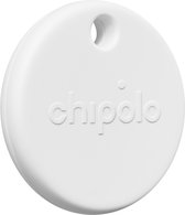 Chipolo Pop - Bluetooth Tracker & KeyFinder - Werkt met Apple Find My & Android Find My Device - Tracker Apple iPhone & Android - 120 dB - Wit - 1 Pack