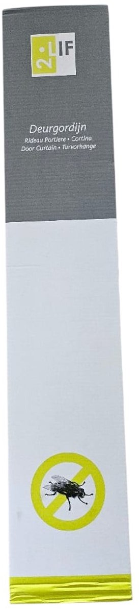 2LIF Martinique Grijs Vliegengordijn deur - 90 x 210 cm — afbeelding 3