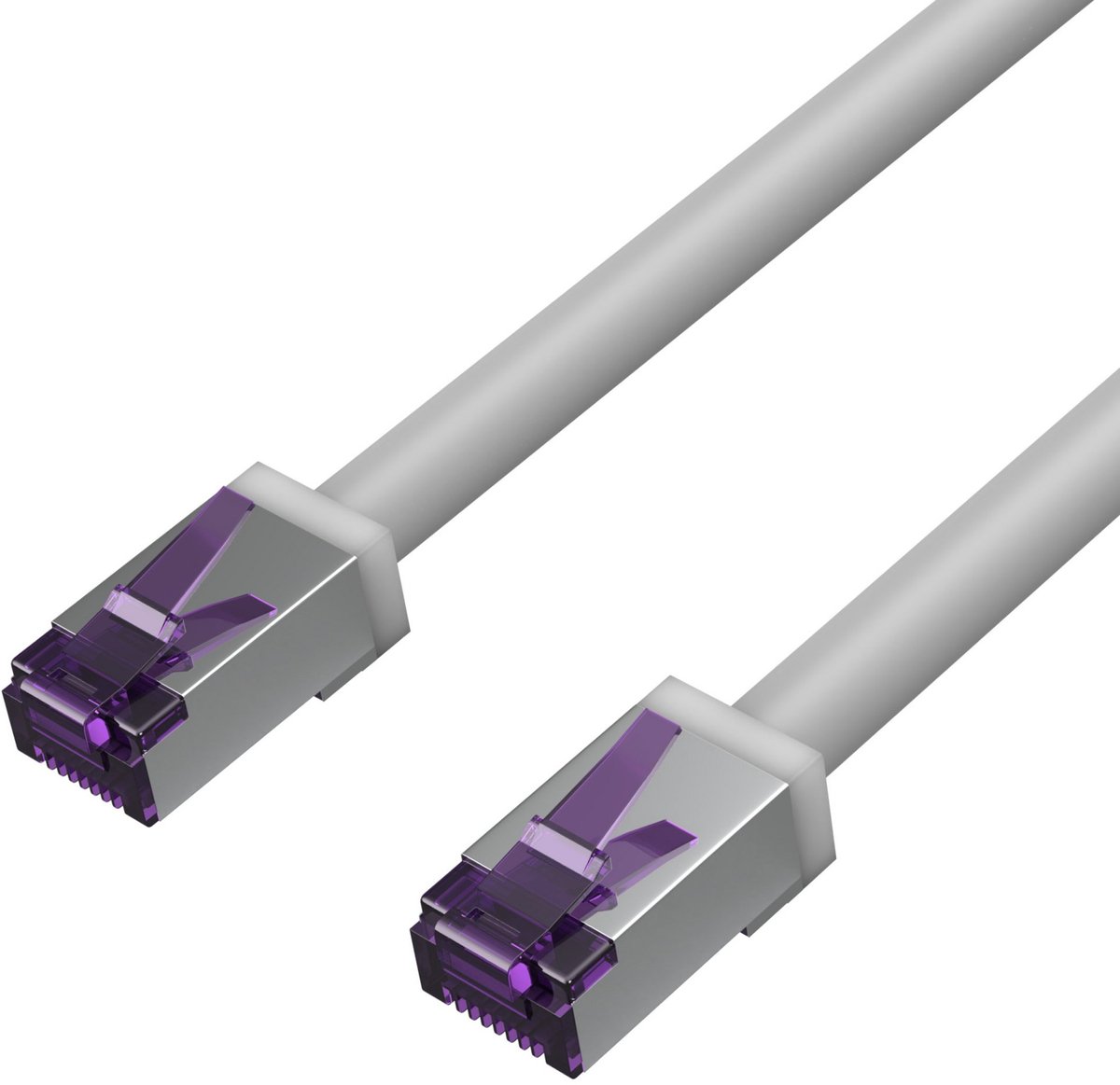 Flexline S/FTP CAT6a 10 Gigabit netwerkkabel / grijs - PVC - 7,5 meter
