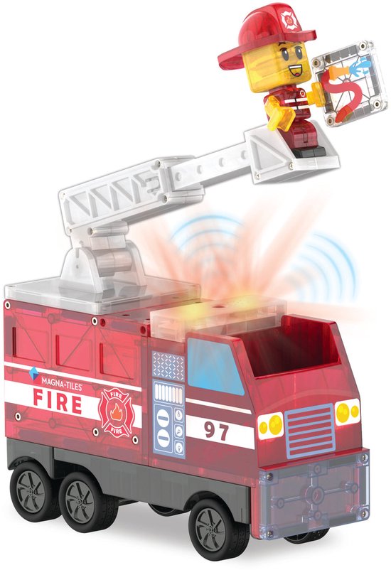 Magna-Tiles | Fire Station 50 Stuks Set — afbeelding 5