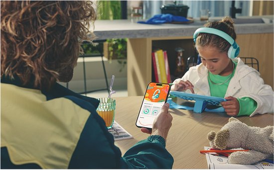 JBL JR 320BT - Draadloze Kinderkoptelefoon - Koptelefoon Kind - Bluetooth - Veilig Volume 85 dB - On ear - Kinder Hoofdtelefoon met Microfoon - 50 uur batterij - Voor Tablet, Laptop, School & Online Les - Turquoise