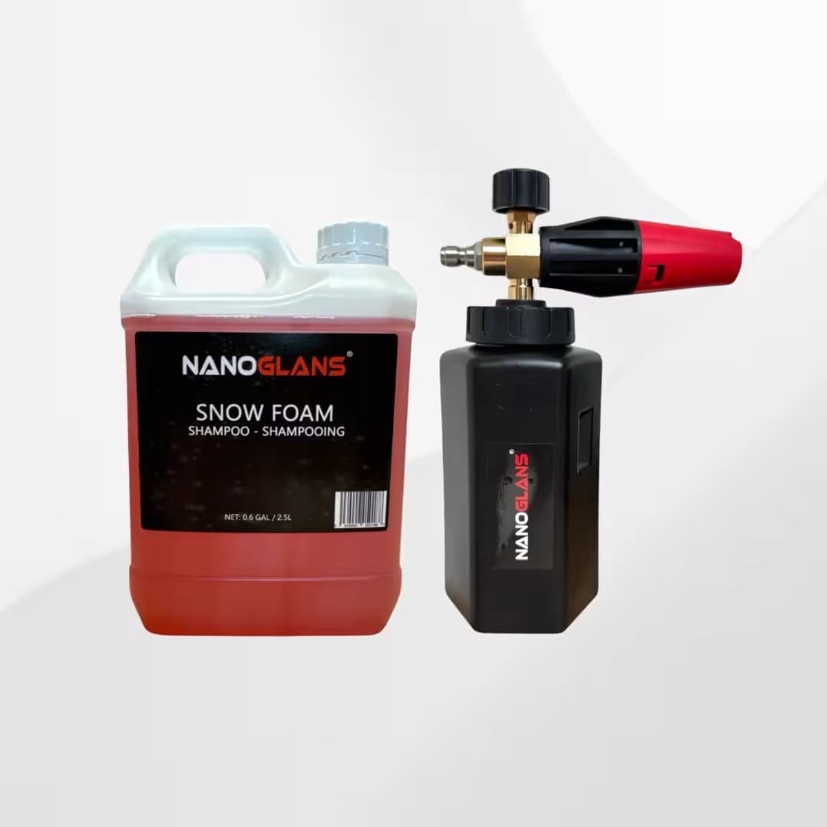 Nanoglans Snow Foam Cannon voor Hogedruk Karcher K Serie & PRO Auto Snow Foam Shampoo 2.5L - Autowas Foam Cannon - Schuimlans - Schuim Spuit Auto - Autodetailing - Voertuigreiniging