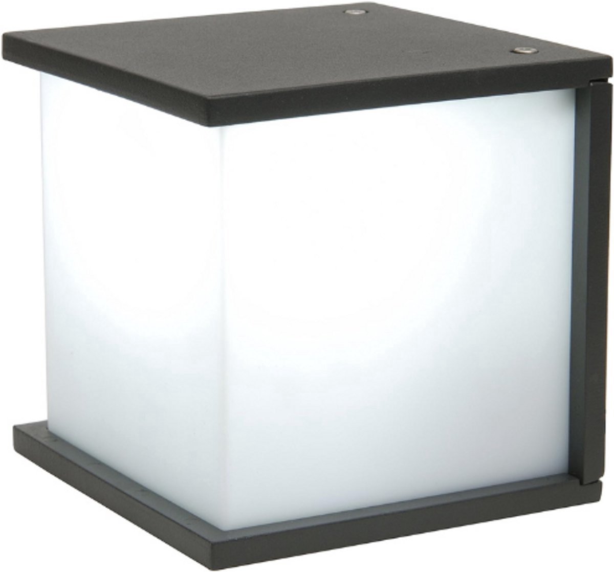 Thuys – Box Cube Moderne Buitenwandlamp – Vierkante Wandlamp – Met E27 Schroeffitting – 16.5 x 16.5 Cm