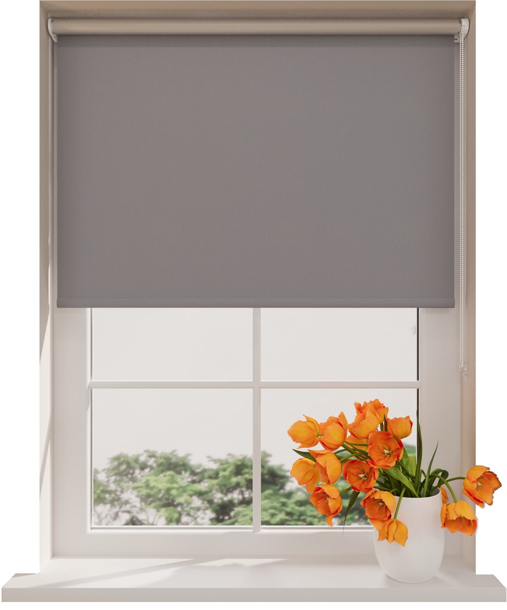 DTCH® Rolgordijn Verduisterend - Pure mini Thermo - Grijs - 70 x 150 cm - Isolerende zonwering – Rolgordijn zonder boren – foto 7