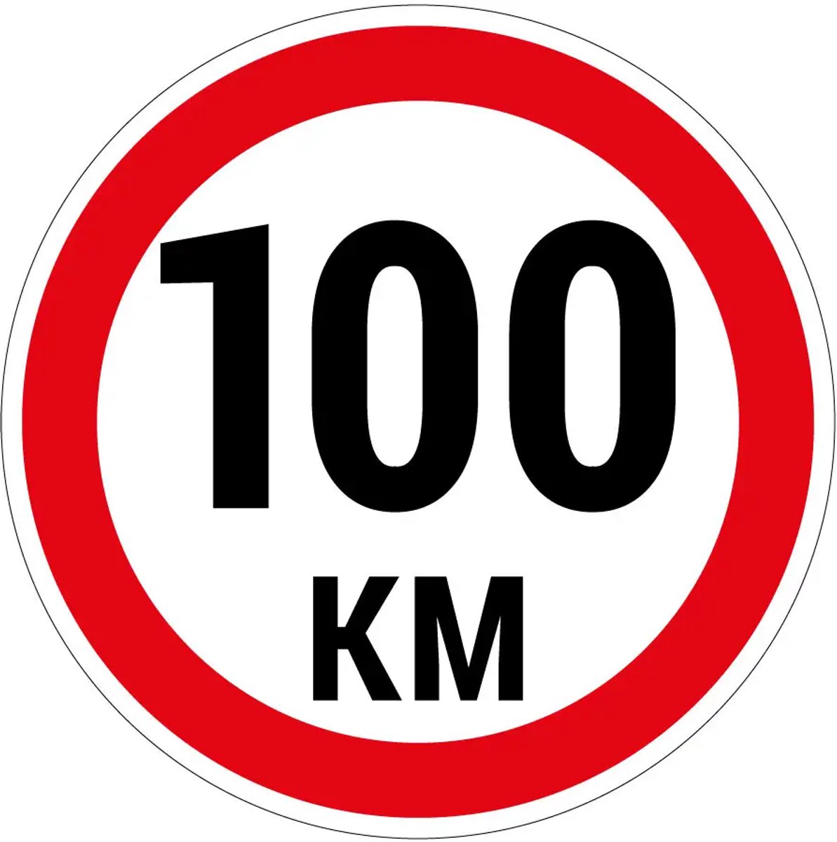 100 km sticker | 20 cm