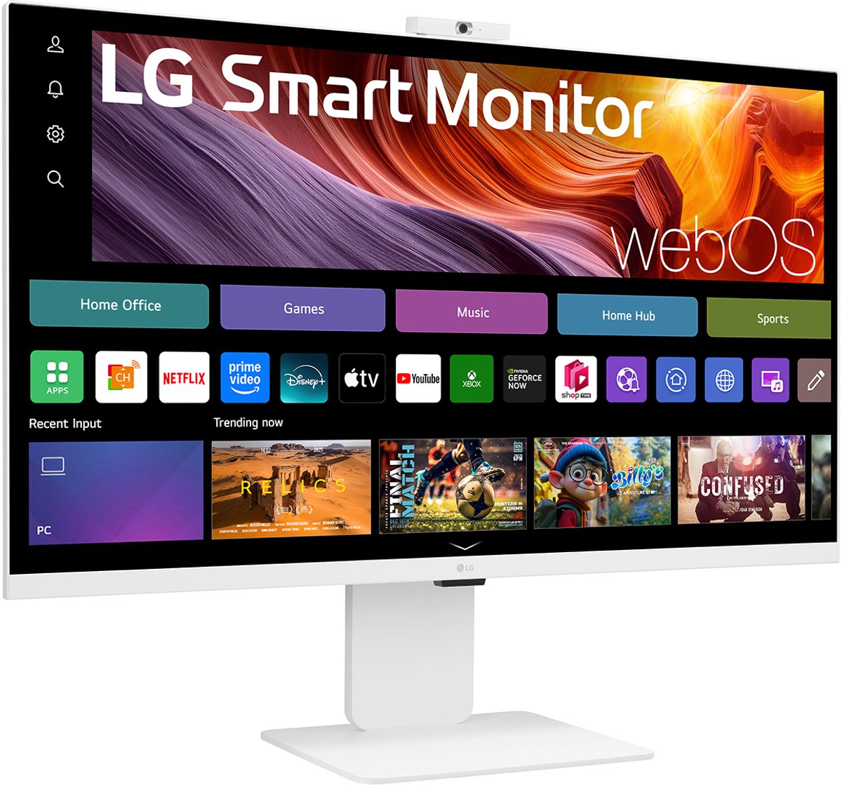 LG 32U850SA-W 32" 4K Ultra HD Smart Monitor USB-C 90W HDR10 IPS WebOS Wi-Fi AirPlay Webcam - Afbeelding 5