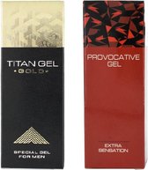 Titan Gel luxe set a 2 stuks| Stimulerende glijmiddel voor mannen | Beste penisvergrotende gel | Langere erectie | Erectiepil is verleden tijd! | Beste penisvergroter